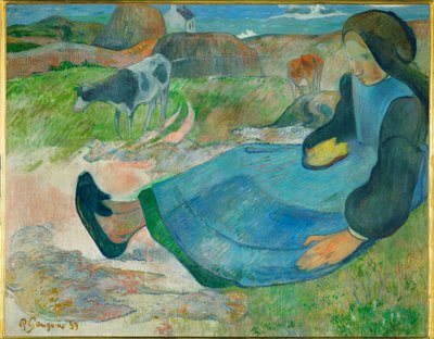 Die Kuhhirtin, oder Junge Bretonin von Paul Gauguin