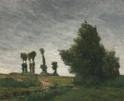 Landschaft mit Pappeln von Paul Gauguin