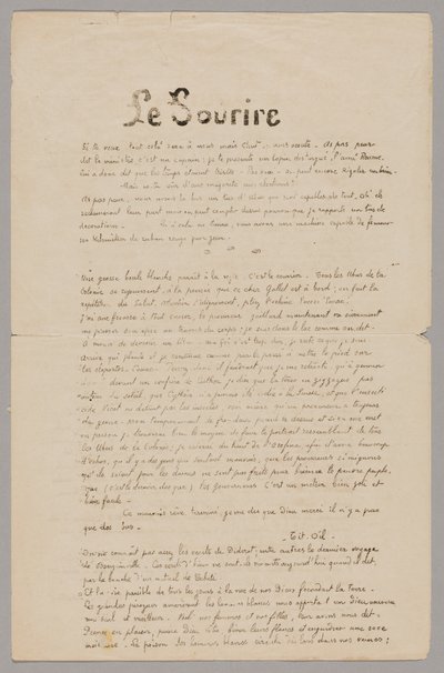 Le sourire: Ernsthafte Zeitschrift, Nov. 1899 von Paul Gauguin