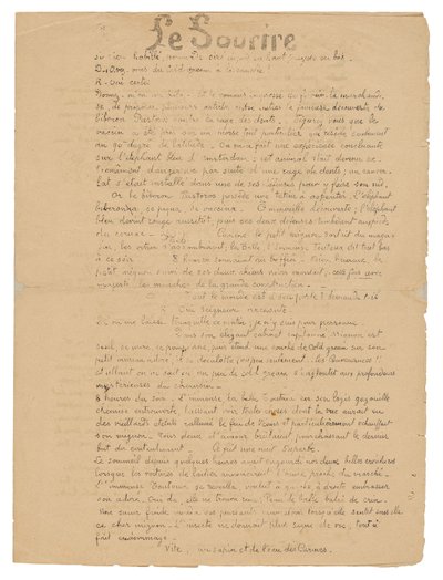 Le sourire: Journal sérieux, 19. September 1899 von Paul Gauguin