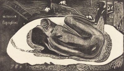 Manoa Tupapau Sie wird von einem Geist heimgesucht, 1894-1895 von Paul Gauguin