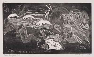 Noa Noa: Das Universum wird erschaffen, 1893-94 von Paul Gauguin