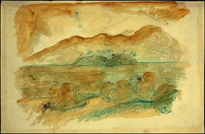 Tahiti Küste [verso] von Paul Gauguin