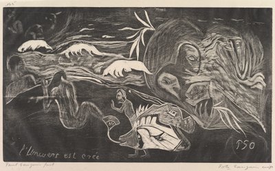 Das Universum wird erschaffen, aus Fragrance Noa Noa, 1893-94 von Paul Gauguin