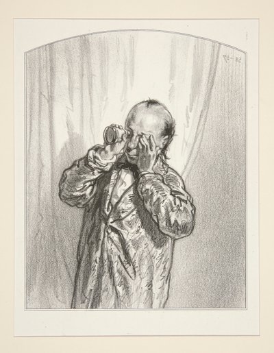 (LA VOISINE.) von Paul Gavarni