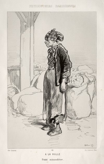 Auf dem Markt von Paul Gavarni