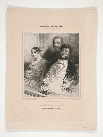 Im französischen Theater von Paul Gavarni