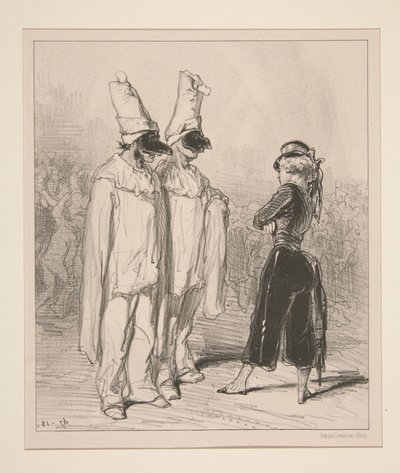 Und eure armen Frauen? Schreckliche Bettler! von Paul Gavarni