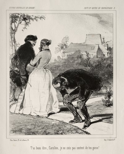 Taten und Gesten des Eigentümers von Paul Gavarni