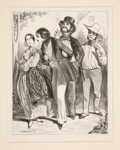 Der Freund des Liebhabers von Paul Gavarni