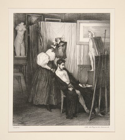 Die Milchschwester des Vikars von Paul Gavarni