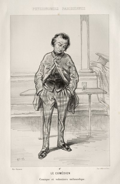 Der Komödiant von Paul Gavarni