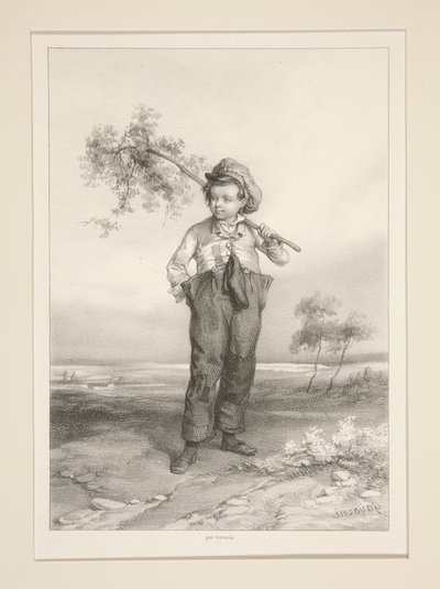 Der Maikäferhändler. von Paul Gavarni