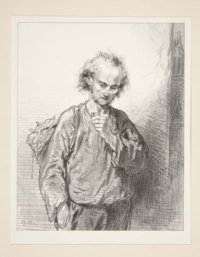 Der Schnaps!... Ein Mann und das, das macht einen Wilden. Und mit dem und Wilden macht man Vieh. von Paul Gavarni