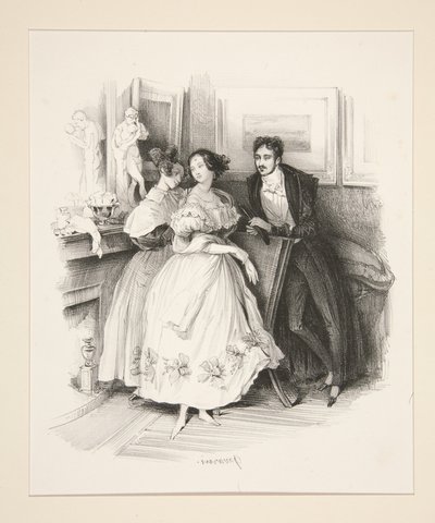Die Vorbereitungen für den Ball von Paul Gavarni