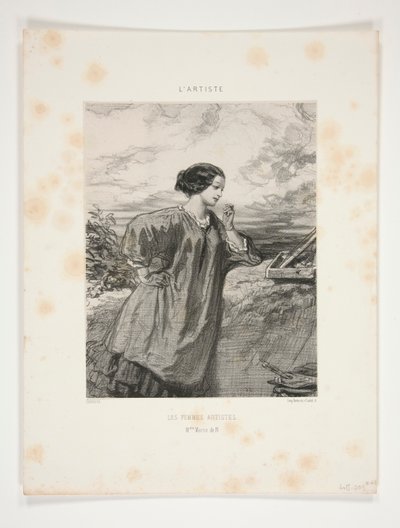 Die Künstlerinnen Mlle. Marie de N von Paul Gavarni