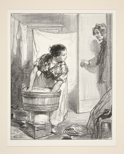 Madame de Chateaurouge, bitte? - Oh! das ist mein Pierrot! von Paul Gavarni