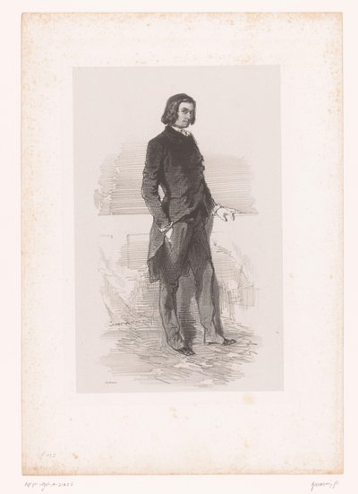Porträt von Étienne Mélingue von Paul Gavarni