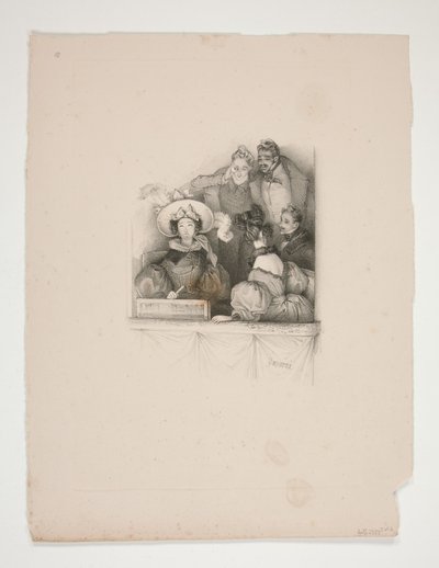 Eine Loge in der Oper von Paul Gavarni