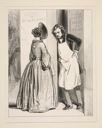 Seit acht Monaten, Auguste, versprichst du mir einen Mantel von Paul Gavarni