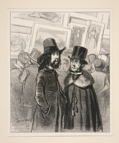 Das ist ein trauriger Salon... - Es ist ekelhaft!... von Paul Gavarni