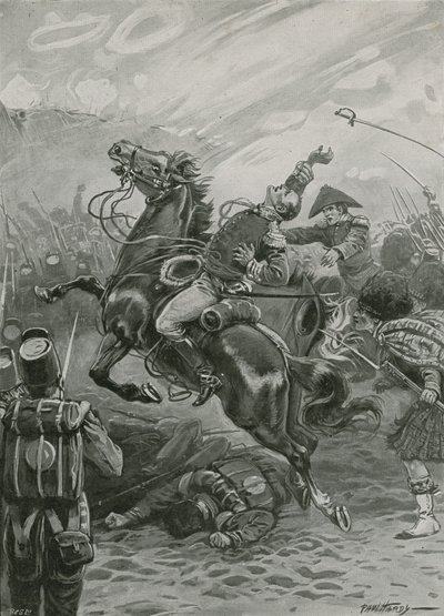 Tod von Sir Edward Pakenham in der Schlacht von New Orleans, 1814 von Paul Hardy