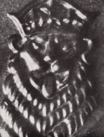 Kopf eines Löwen auf einer Ein-Schilling-Münze von Paul Henning