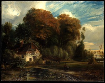 Häuschen des Aufsehers im Wald von Compiègne von Paul Huet