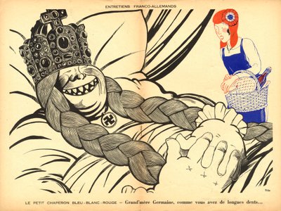 Der Temoin, Satirisch in Farben von Paul Iribe