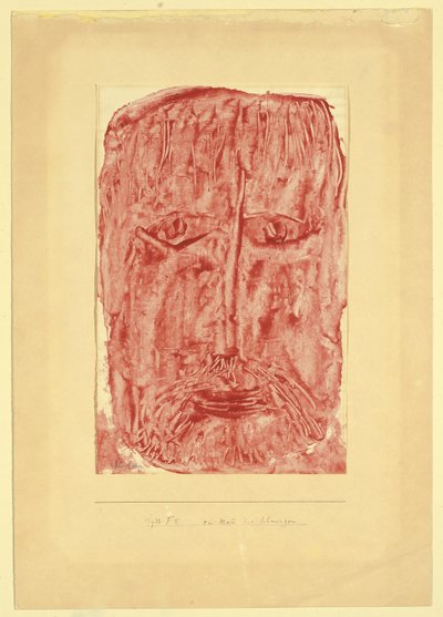 Ein Mann der Schmerzen von Paul Klee