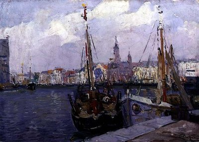 Der Hafen von Ostende von Paul Mathieu