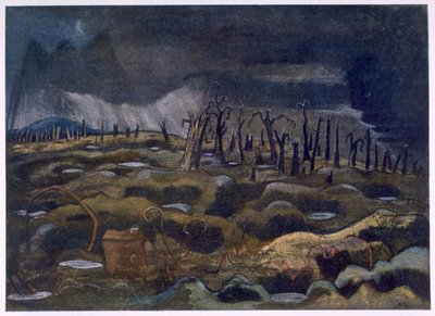 Abenddämmerung, aus Britische Künstler an der Front, Fortsetzung der Westfront, Teil Drei, Paul Nash von Paul Nash