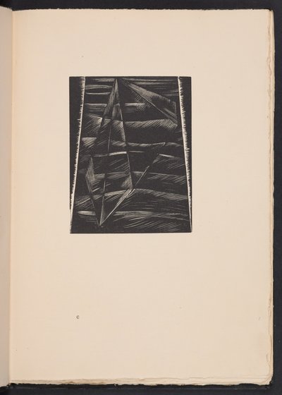 Das Gesicht der Wasser, Illustration aus "Images of War... Poems" von Richard Aldington von Paul Nash