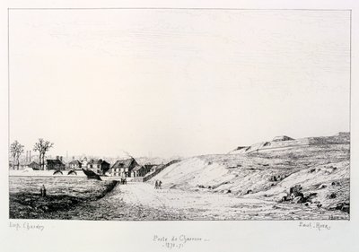 Poste de Charonne, Belagerung von Paris, 1870-1871 von Paul Roux