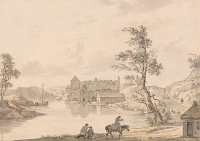 Askeaton Abbey bei Limerick, Irland am Fluss Deel von Paul Sandby
