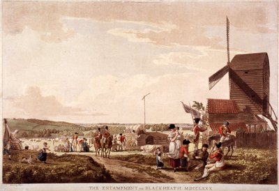 Lager auf Blackheath, Greenwich, London, 1780 von Paul Sandby