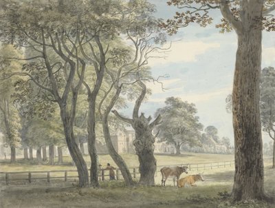 Das Pulvermagazin im Hyde Park, c.1790 von Paul Sandby