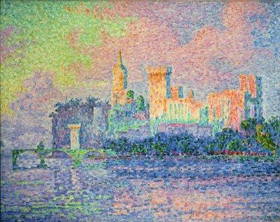 Das Papstschloss, Avignon von Paul Signac