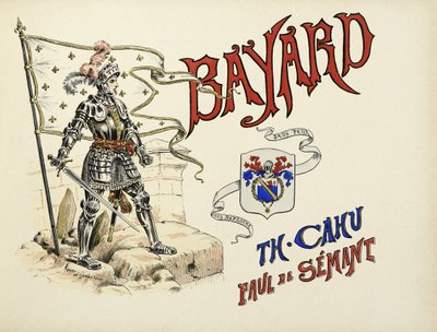 Illustration aus dem Buch „Histoire du chevalier Bayard“ von Théodore Cahu, illustriert von Paul de Sémant von Paul de Semant