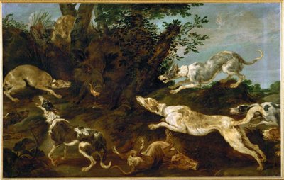 Wildschweinjagd von Paul de Vos