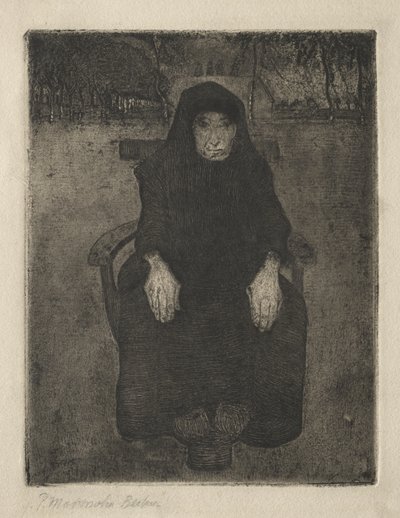 Sitzende alte Frau von Paula Modersohn-Becker