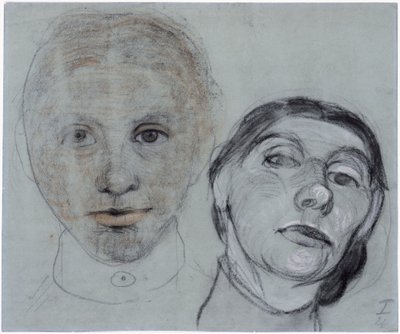 Zwei Köpfe von Paula Modersohn-Becker