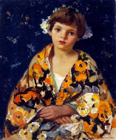 Ein Mädchen im Kimono von Pauline Palmer
