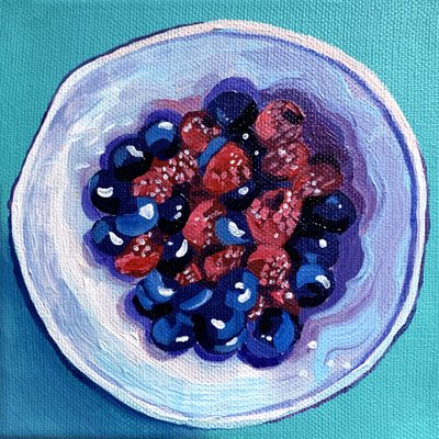 Frische Beeren Schale von Pauline Wegman | Key and Sea Creative