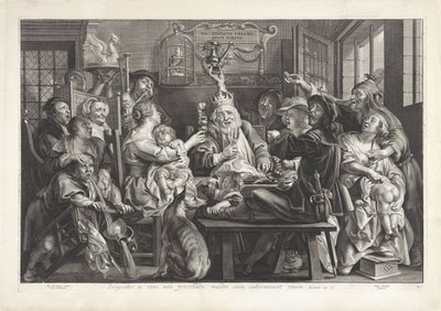 Der König trinkt (Dreikönige) von Paulus Pontius