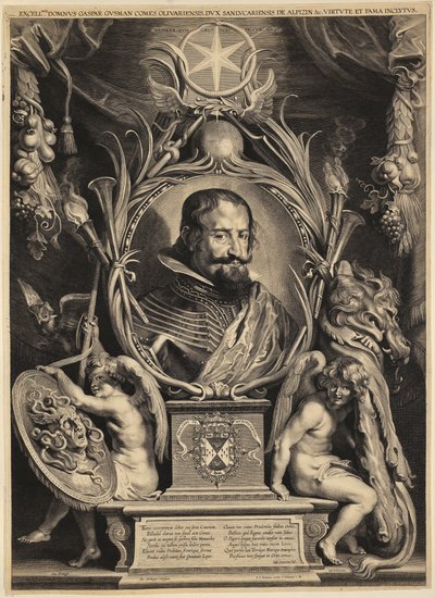 Porträt von Gaspar de Guzmán, Graf von Olivares von Paulus Pontius