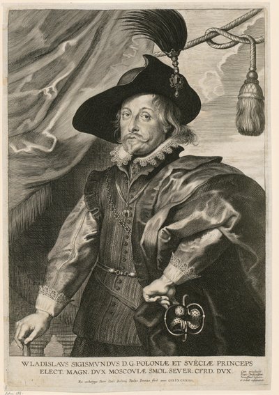 Porträt von Vladislaus IV. Wasa, Prinz von Polen und Schweden von Paulus Pontius