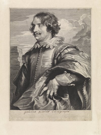 Porträt des Graveurs Paulus Pontius von Paulus Pontius