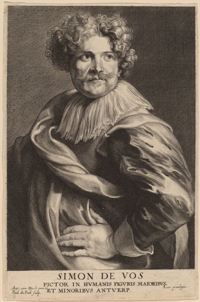 Simon de Vos von Paulus Pontius after Sir Anthony van Dyck