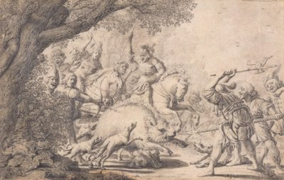 Die Jagd auf ein Wildschwein von Paulus Potter